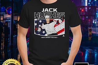 Jack Hughes New Jersey Devils American flag shirt
