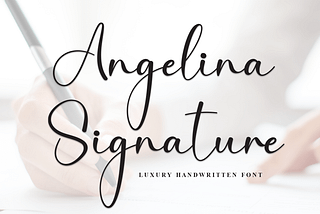 Angelina Signature Font