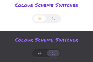 A preview of the final result of the light & dark mode toggle built with HTML & CSS, for email.