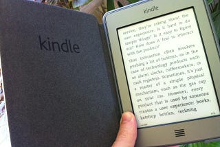 Pensamentos sobre UX em livros digitais (review do Kindle)