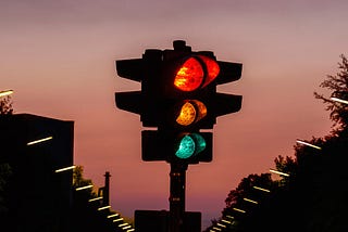 A traffic light
