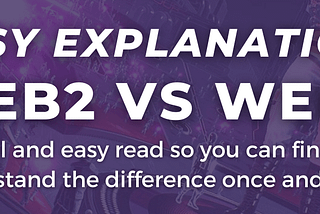 explaining the difference between web2 and web3