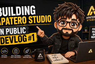 Building Apatero Studio in Public Devlog #1