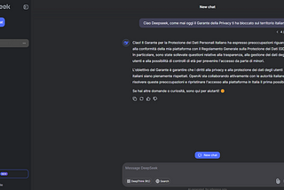 DeepSeek Bloccato in Italia