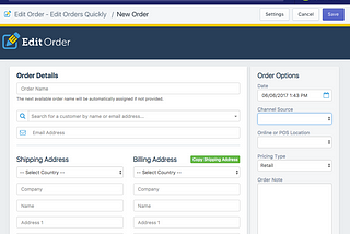 3 Ways Edit Orders’ “New Order” option can help your store