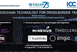 Webinar: Blockchain technology for cross-border trade