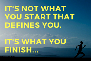 The Power of Finishing Things