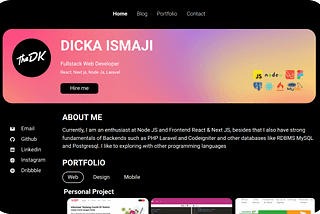 How I Build My Own Portfolio Website Online Just OnlyFor $5 With Gatsby JS