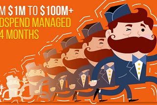 From $1M to $100M in AdSpend Managed in 24 months.