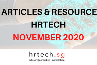 Best Articles and Resources on HRTech: November 2020