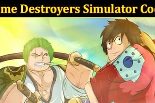 Roblox Anime Destroyers Codes Updated 2021 