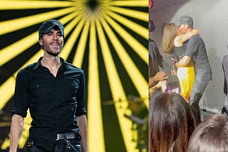 Video: Enrique Iglesias kisses a fan in Las Vegas