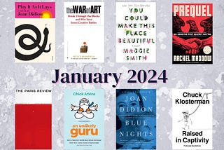 The Shelf Life of Edginess: January 2024 Reads