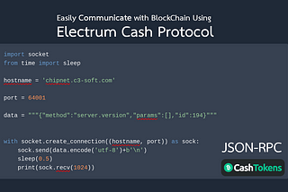 Article about Electrum Cash Protocol image