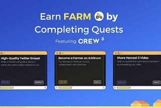 Earn FARM by Completing Quests