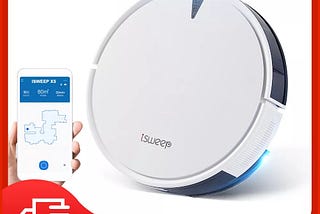 Isweep X5 Robot Vacuum Cleaner Smart Home Appliance APP control Vibrating Water Tank Auto Charging Powerful