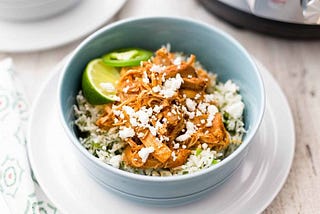 Pressure Cooker Chipotle Chicken and Rice Bowls
