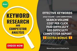 effective keyword research and competitor analysis