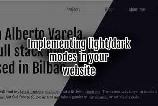 Implementing light/dark modes on your website