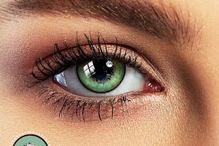 Harajuku Storm Green Anime Colored Contacts