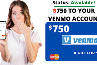 WIN $750 FOR SPEND ON VENMO TODAY