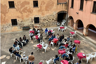 Crab event gathering at Laconi