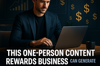 This One-Person Content Rewards Business Can Generate $30,000 Monthly