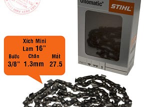 LƯỠI CƯA XÍCH DÀNH CHO LAM 16 INCH CỦA MÁY CƯA STIHL MS 170