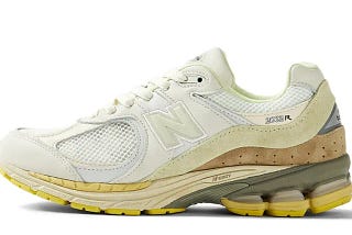 AURALEE x New Balance 2002R Yellow Beige