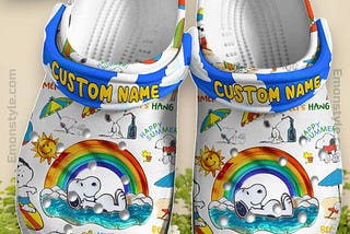 Snoopy Happy Summer Personalized Crocs: Step into Summer with Fun and Comfort