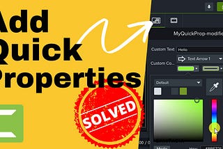 [SOLVED] How to Add Quick Properties in Techsmith Camtasia 2020 | Reusable Assets, Group & Template