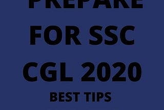 how to prepare for SSC CGL