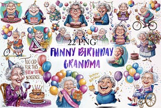 Funny Birthday Grandma Sublimation