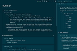Kişisel Bilgi Yönetimi Bülten 13: Outliner nedir, Zettelkasten ile ilgisi var mıdır?