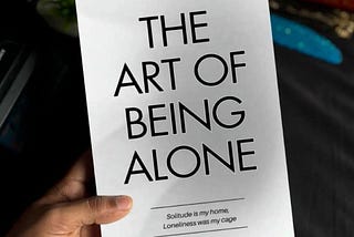 The Art of Being Alone