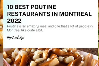 10 Best poutine restaurants in Montreal 2022