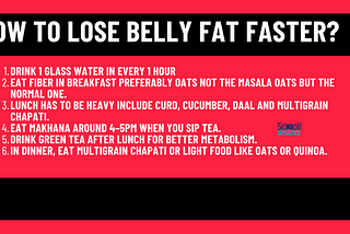 How to Lose Belly Fat Faster