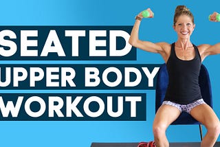 Seated upper body workout with weights video routine — Caroline Jordan