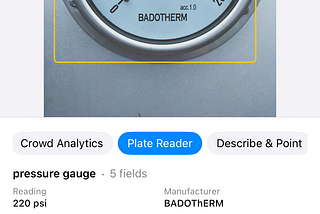 Read meters and nameplates with just an iPhone