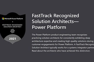 Honored and grateful! Awarded FastTrack Recognized Solution Architect | Summit Bajracharya