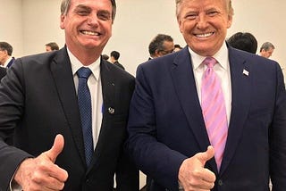 Bolsonaro exalta Trump um dia após rebaixamento do Brasil em lista dos EUA