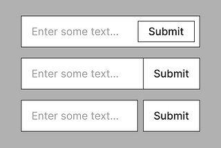3 layouts for a single-input form
