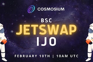 IJO de Cosmosium Finance! Cómo comprar el token $BUZZ en Jetswap IJO Launchpad