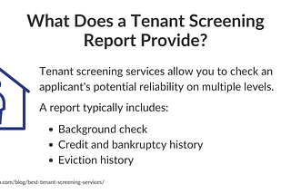 what are tenant screening services