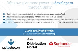 Uptodown becomes the new member of the Unity Distribution Portal (UDP)