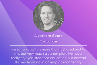 Growth Stories — Alexandre Girard