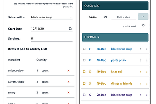 Meal Planning with Honeycode