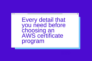 EVERY DETAIL THAT YOU NEED BEFORE CHOOSING AN AWS CERTIFICATE PROGRAMOnlineCourseGyaan