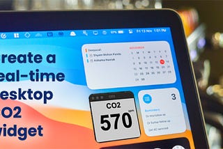 Create a real-time desktop CO2 widget using Javascript and Bluetooth