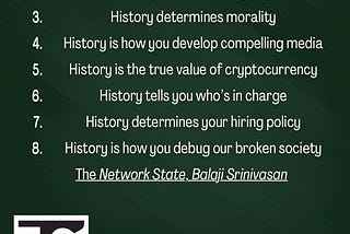 Former Coinbase CTO Balaji Srinivasan on the Importance of History